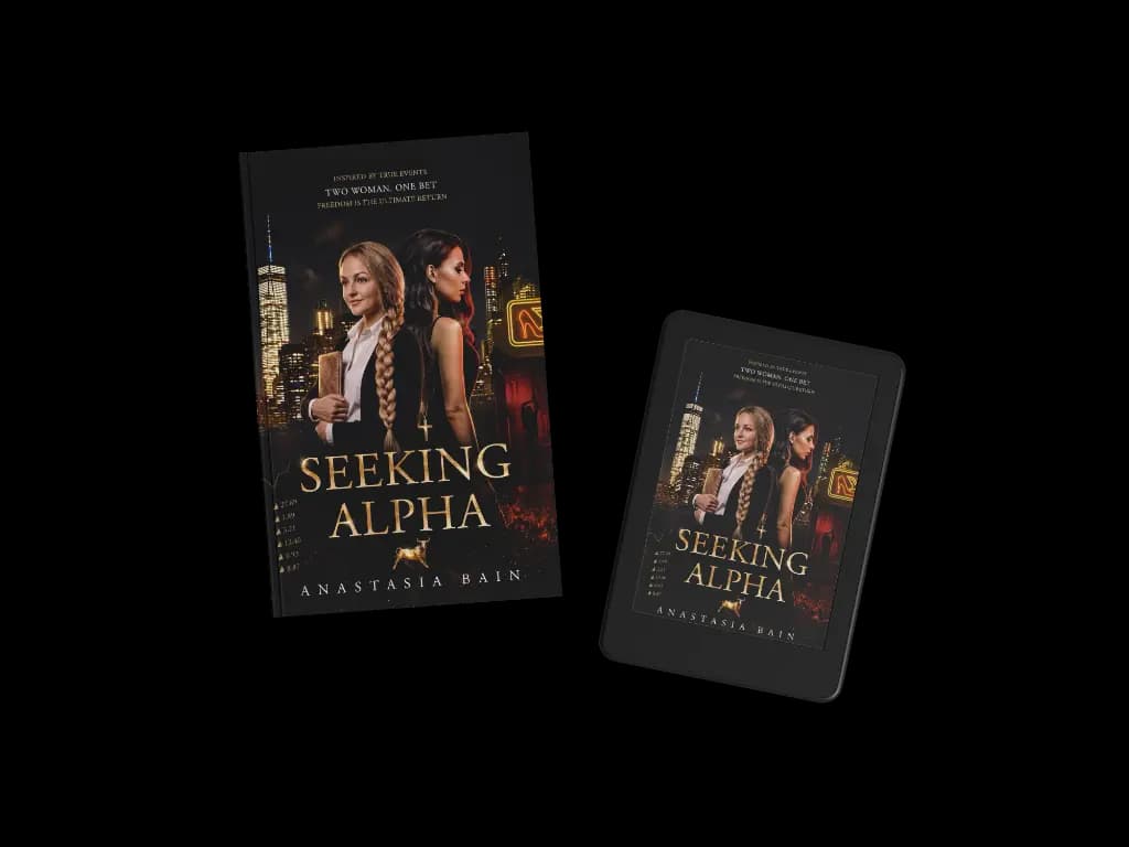 Seeking Alpha book and e-reader mockup