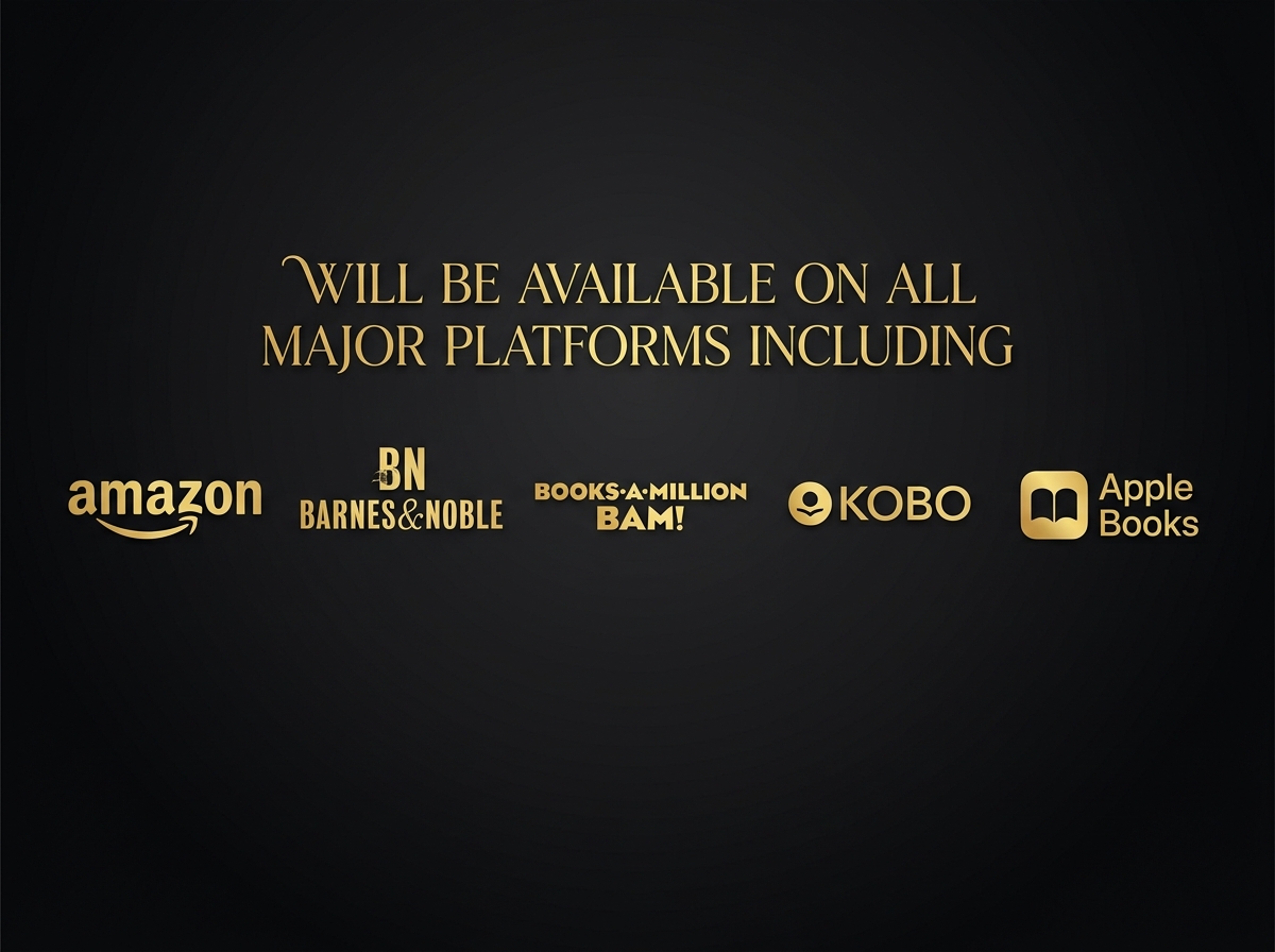 Available on major platforms including Amazon, Barnes & Noble, Books-A-Million, Kobo, Apple Books