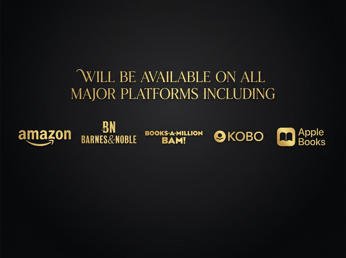 Available on major platforms including Amazon, Barnes & Noble, Books-A-Million, Kobo, Apple Books